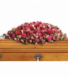 A Life Loved Casket Spray from Olney's Flowers of Rome in Rome, NY